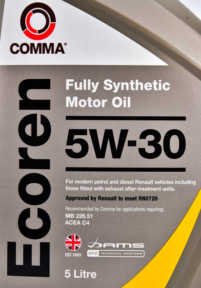 Моторное масло Comma Ecoren 5W-30 5 л на Ford Fusion