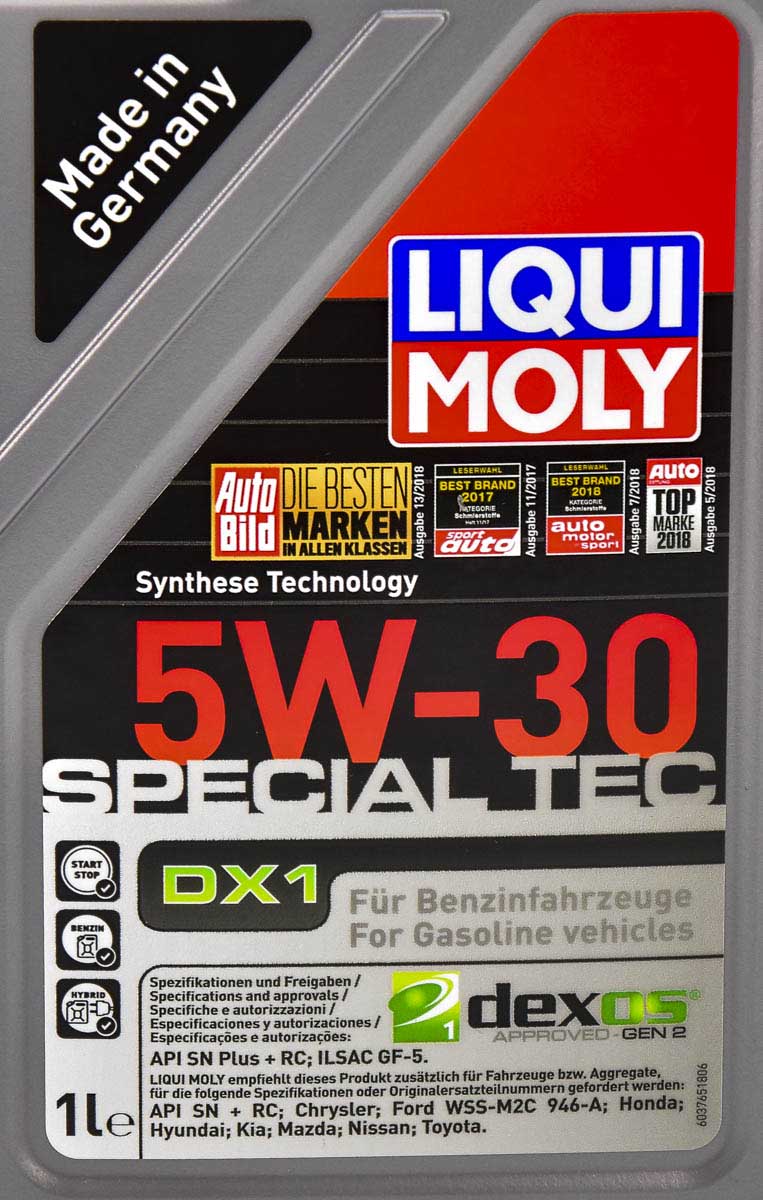 Моторна олива Liqui Moly Special Tec DX1 5W-30 1 л на Jeep Commander