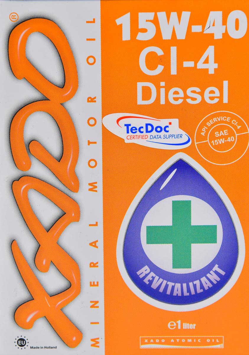 Моторное масло Xado Atomic Oil CI-4 Diesel 15W-40 1 л на Audi TT