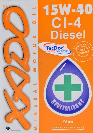 Моторное масло Xado Atomic Oil CI-4 Diesel 15W-40 1 л на Renault Captur