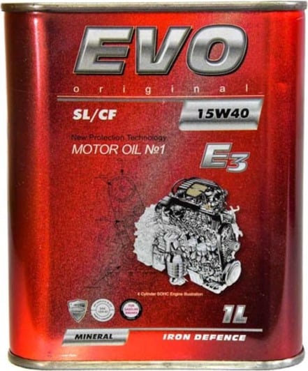 Моторна олива EVO E3 15W-40 1 л на Daihatsu Materia