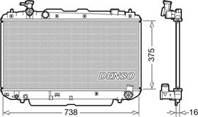 Радиатор охлаждения двигателя Denso DRM50083