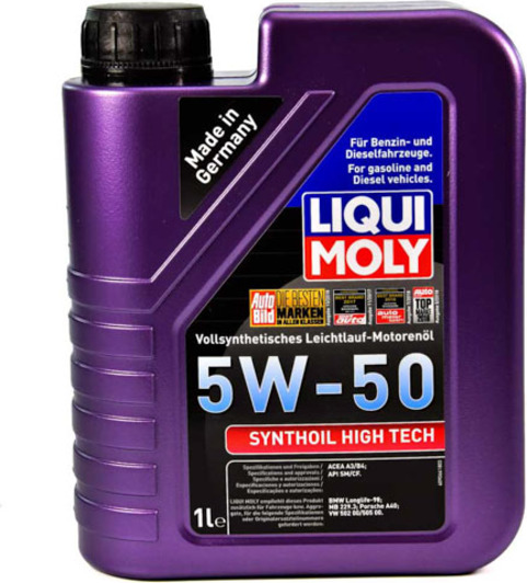 Моторное масло Liqui Moly Synthoil High Tech 5W-50 1 л на Hyundai Tiburon