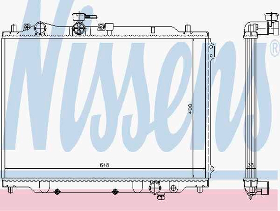 

Nissens 62406 Радиатор охлаждения двигателя