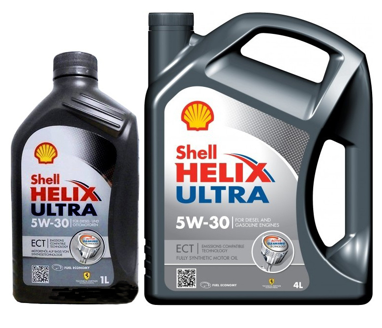 Моторное масло Shell Helix Ultra ECT 5W-30 на Hyundai S-Coupe