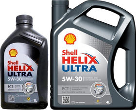 Моторна олива Shell Helix Ultra ECT 5W-30 синтетична