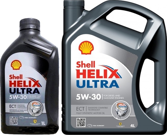 Моторна олива Shell Helix Ultra ECT 5W-30 на Lancia Dedra