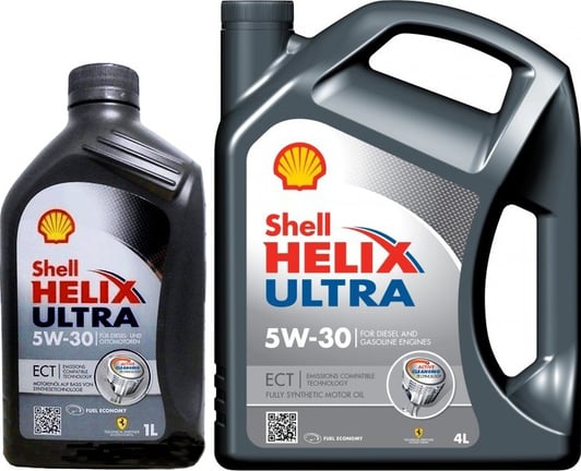Моторное масло Shell Helix Ultra ECT 5W-30 на Smart Forfour