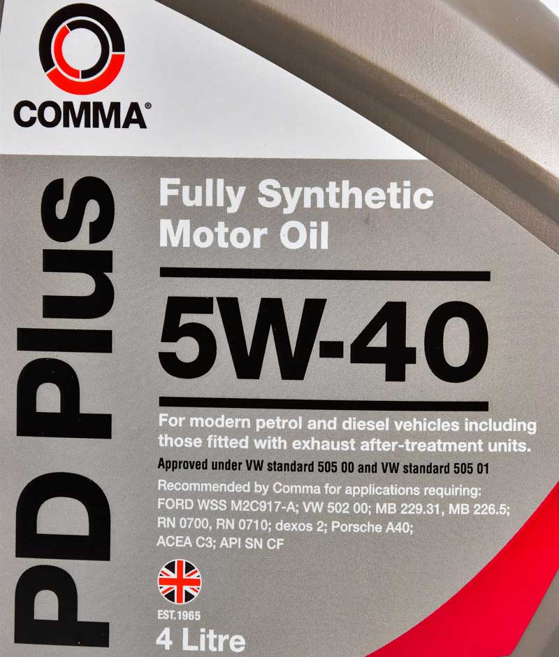 Моторна олива Comma PD Plus 5W-40 4 л на Peugeot 305