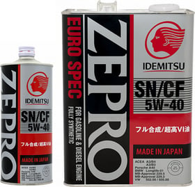 Моторна олива Idemitsu Zepro Euro spec 5W-40 синтетична