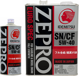 Моторное масло Idemitsu Zepro Euro spec 5W-40 синтетическое