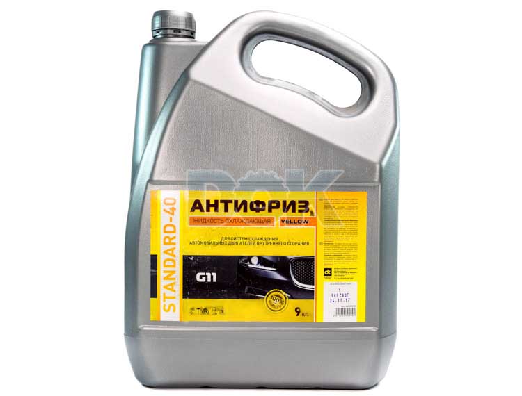 

Готовый антифриз Дорожная Карта Standart Long Life -40 G11 желтый 48021034709