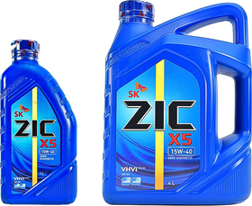 Моторное масло ZIC X5 15W-40 полусинтетическое