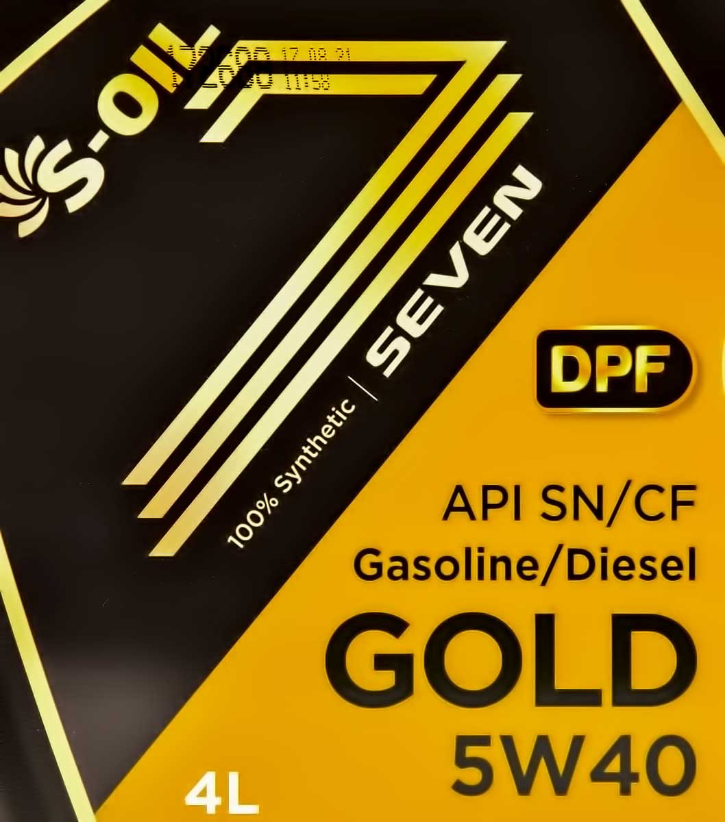 Моторна олива S-Oil Seven Gold 5W-40 4 л на BMW 1 Series