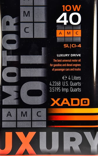Моторна олива Xado LX AMC Black Edition 10W-40 4 л на Skoda Superb