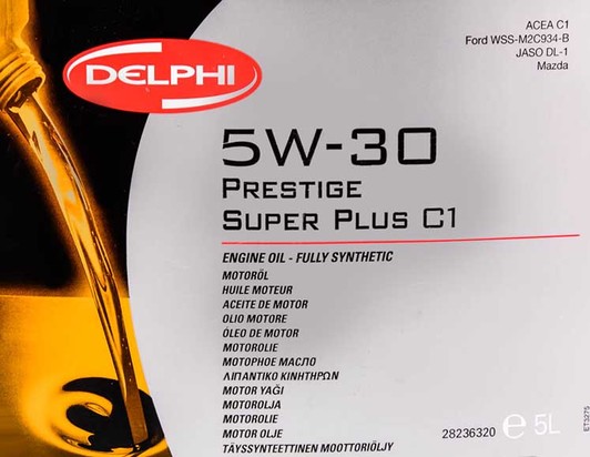 Моторна олива Delphi Prestige Super Plus C1 5W-30 5 л на SAAB 9-5