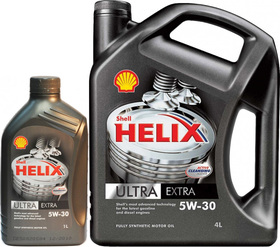 Моторное масло Shell Helix Ultra Extra 5W-30 синтетическое