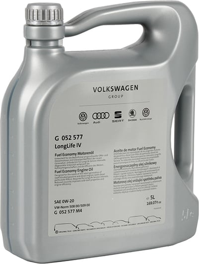 Моторна олива VAG LongLife IV 0W-20 на Citroen DS4