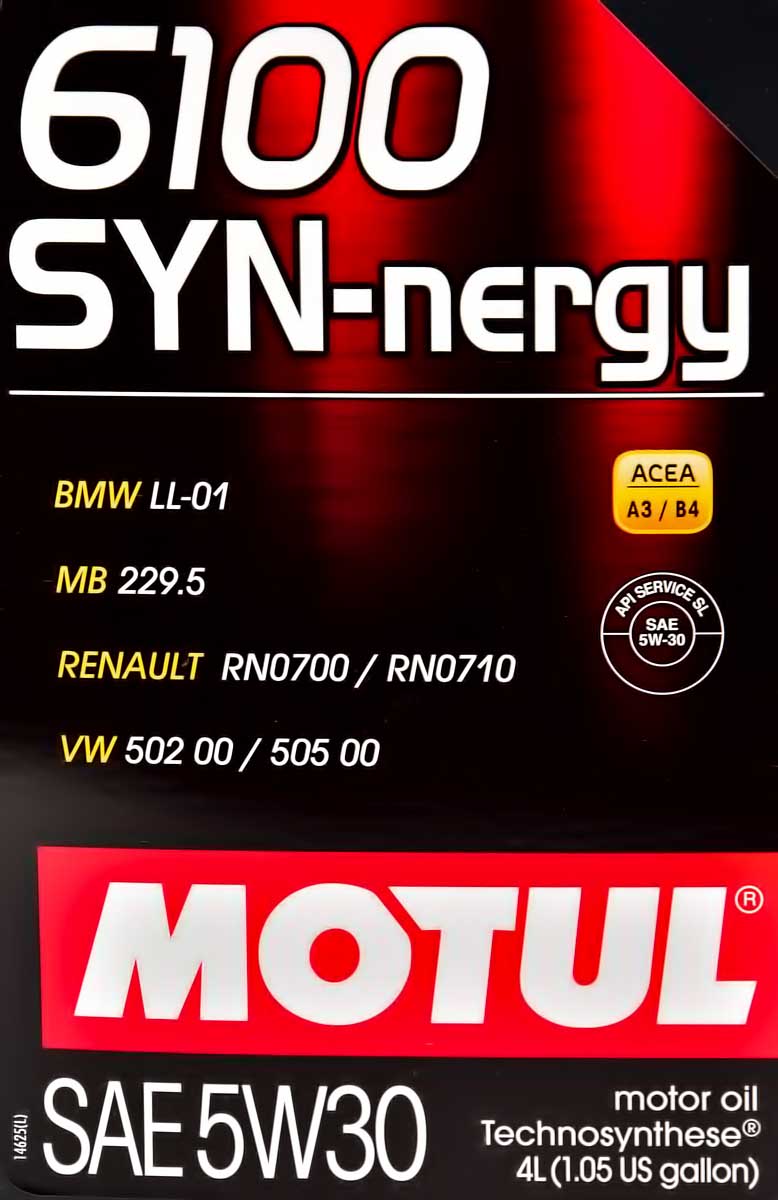 Моторное масло Motul 6100 SYN-nergy 5W-30 4 л на Mitsubishi Starion
