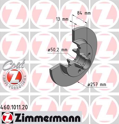 

Zimmermann 460101120 Тормозной диск