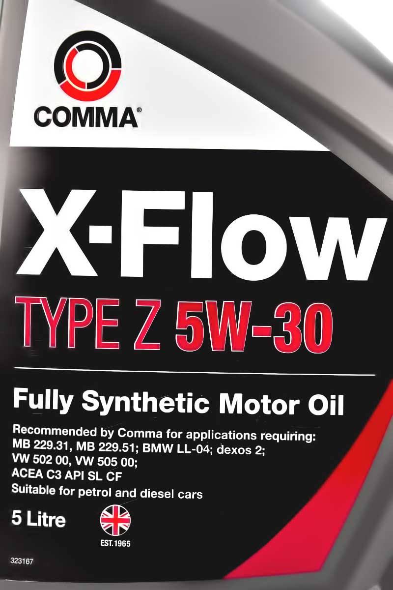 Моторное масло Comma X-Flow Type Z 5W-30 5 л на Chevrolet Kalos
