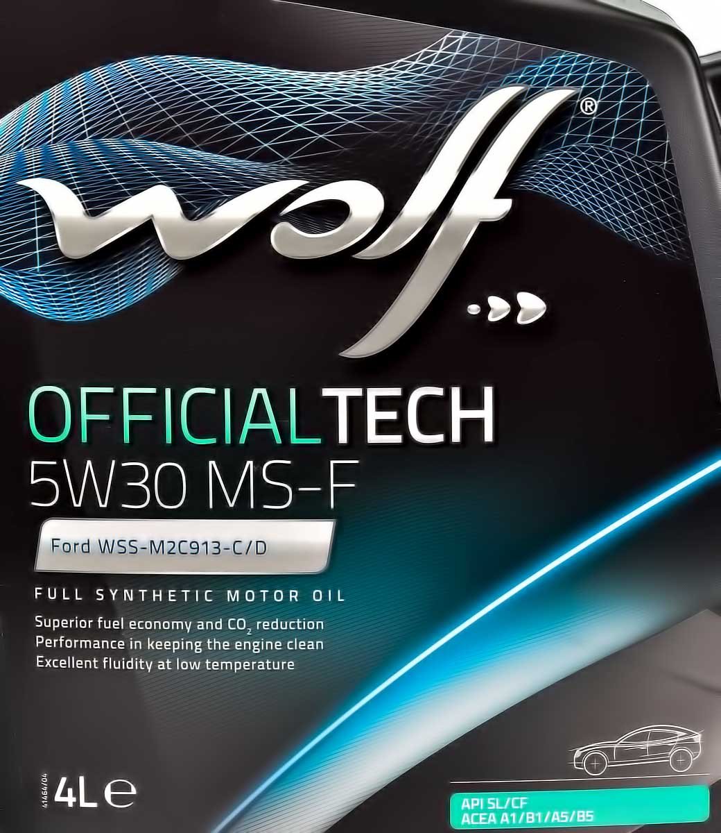 Моторное масло Wolf Officialtech MS-F 5W-30 4 л на Peugeot 107