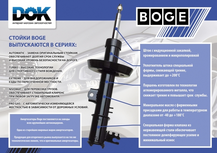 Сертификат на Стойка амортизатора Boge 32-E14-F