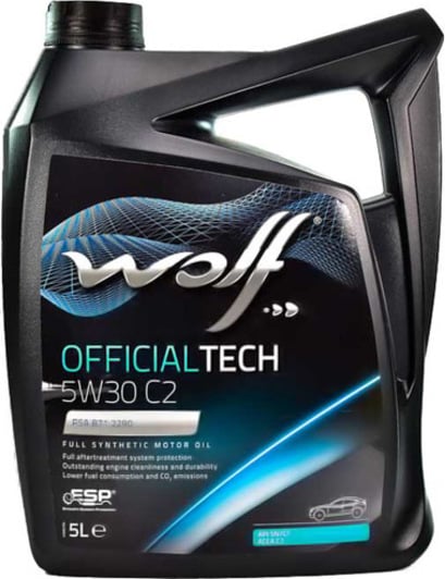 Моторное масло Wolf Officialtech C2 5W-30 5 л на Peugeot 305