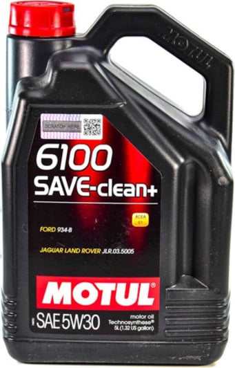 Моторное масло Motul 6100 Save-Clean+ 5W-30 5 л на Ford Mustang