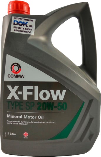 Моторное масло Comma X-Flow Type SP 20W-50 на Renault 21