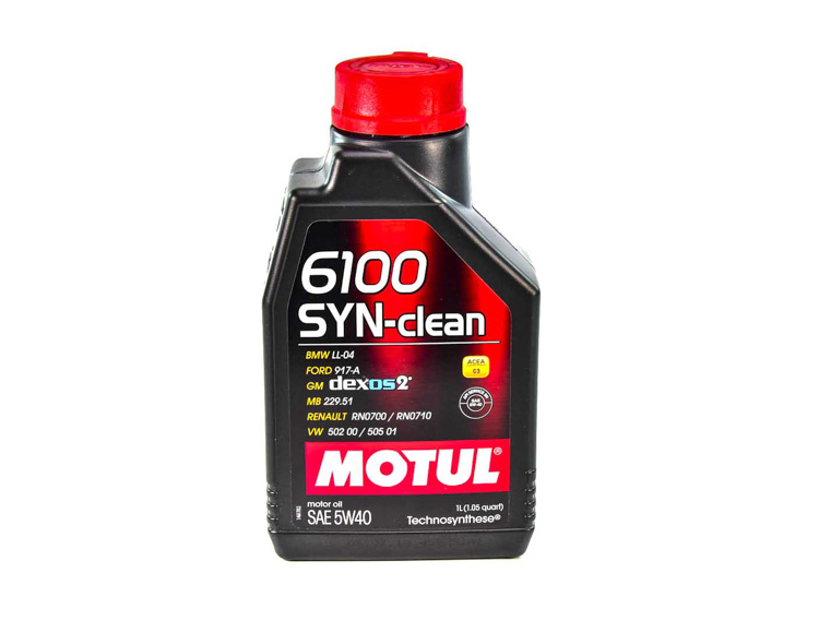 

Моторное масло Motul 6100 Syn-Clean 5W-40 синтетическое 854251