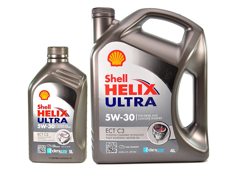 Моторное масло Shell Helix Ultra ECT С3 5W-30 на Ford Orion