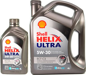 Моторное масло Shell Helix Ultra ECT С3 5W-30 синтетическое