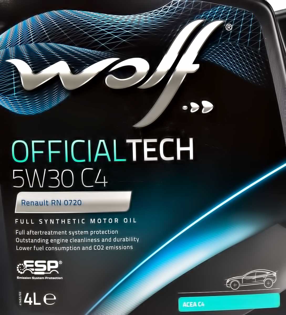 Моторное масло Wolf Officialtech C4 5W-30 4 л на Mercedes GLE-Class