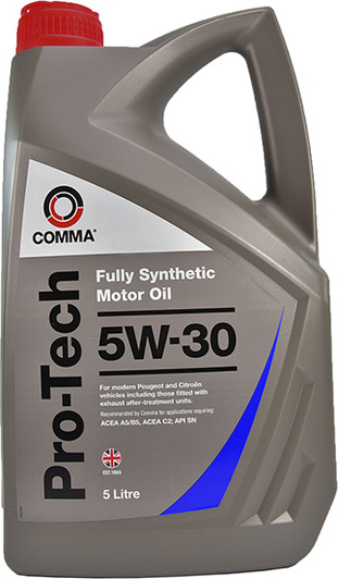 Моторное масло Comma Pro-Tech 5W-30 5 л на SAAB 900