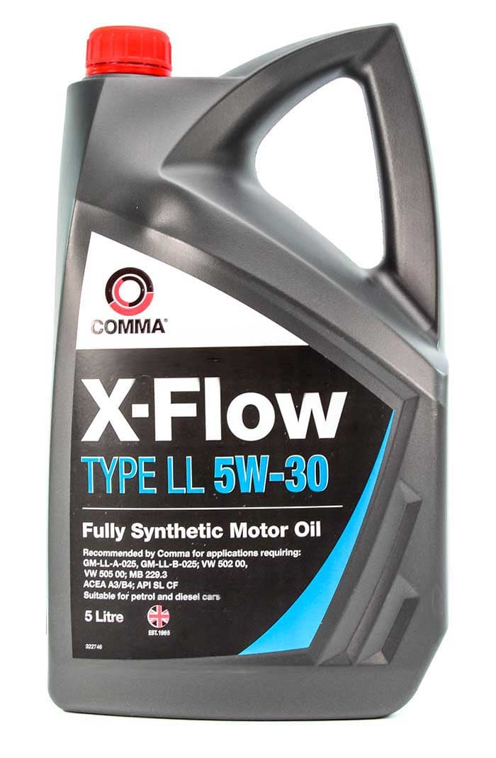 Моторное масло Comma X-Flow Type LL 5W-30 для Opel Calibra 5 л на Opel Calibra