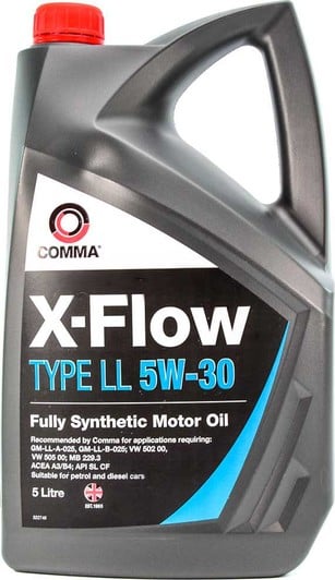 Моторное масло Comma X-Flow Type LL 5W-30 для Lexus RC 5 л на Lexus RC