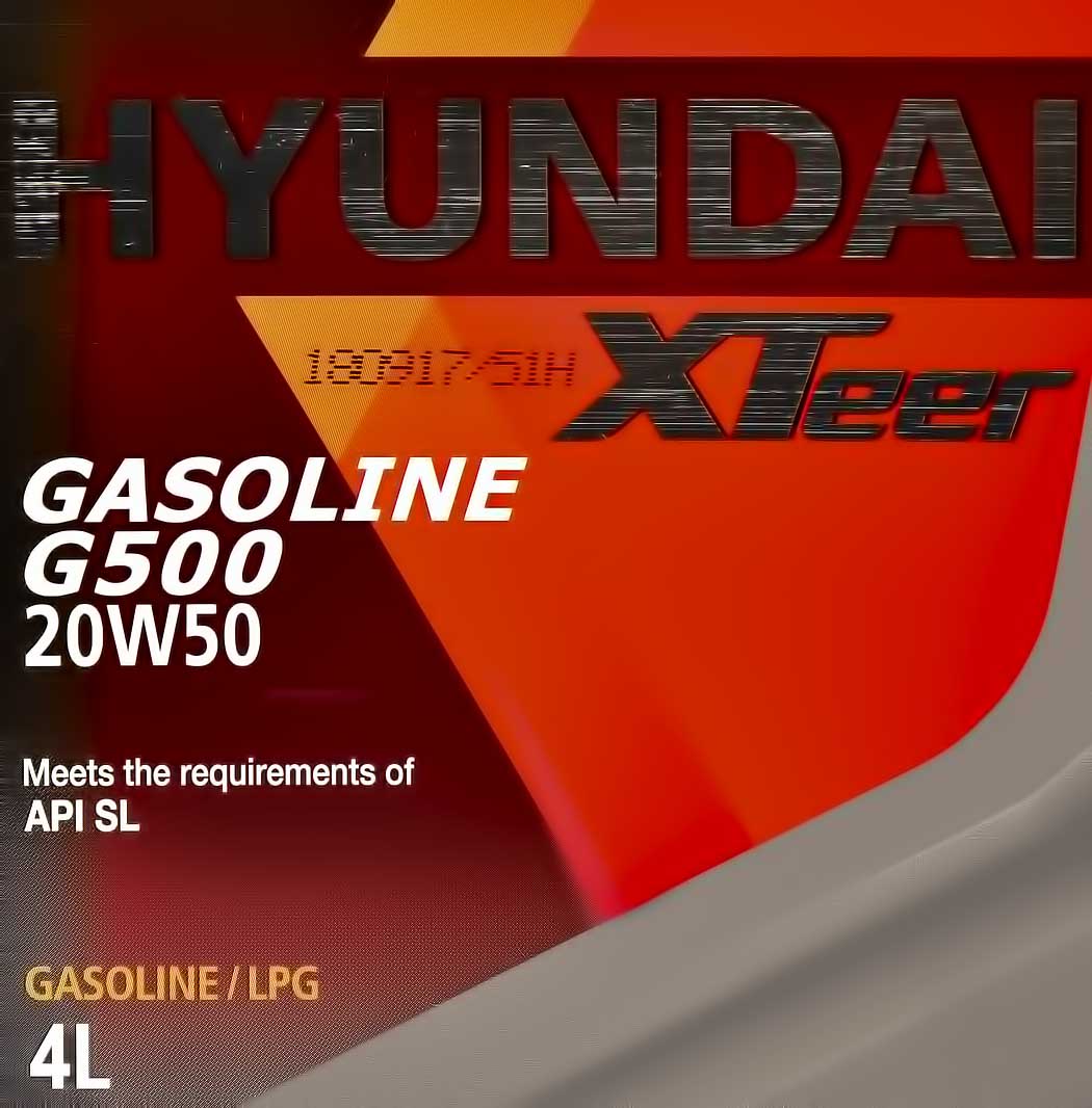 Моторное масло Hyundai XTeer Gasoline G500 20W-50 4 л на Peugeot 301