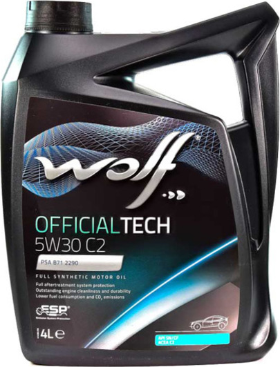 Моторна олива Wolf Officialtech C2 5W-30 4 л на Audi TT
