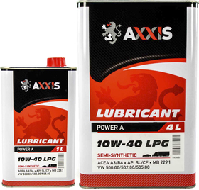 Моторное масло Axxis Power A LPG 10W-40 полусинтетическое