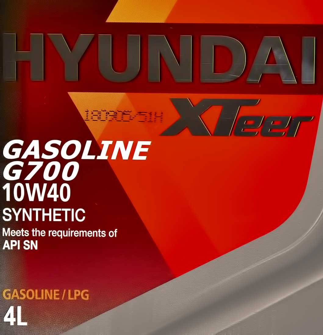 Моторное масло Hyundai XTeer Gasoline G700 10W-40 4 л на Porsche Carrera GT