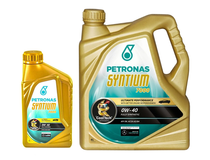 Моторное масло Petronas Syntium 7000 0W-40 на Mazda 2