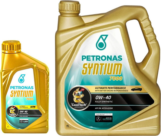 Моторна олива Petronas Syntium 7000 0W-40 на Mercedes Citan