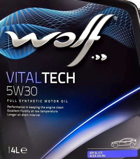 Моторна олива Wolf Vitaltech 5W-30 4 л на Dodge Viper