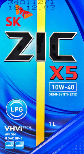 Моторное масло ZIC X5 LPG 10W-40 1 л на Hyundai Getz