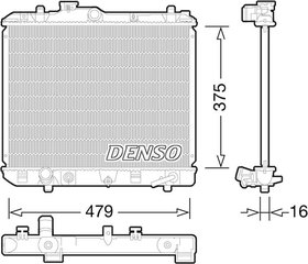 Радиатор охлаждения двигателя Denso DRM47028