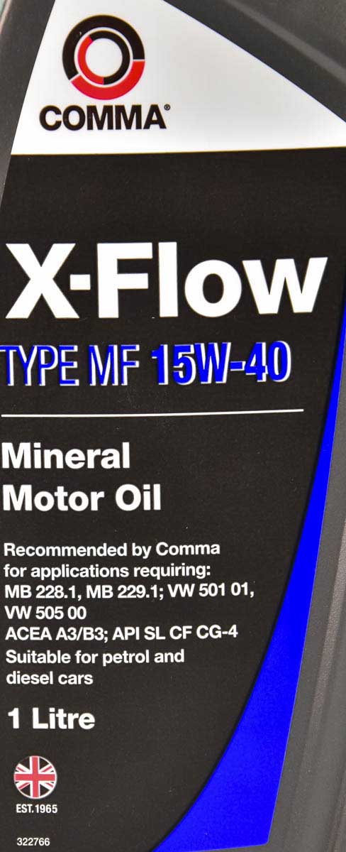 Моторна олива Comma X-Flow Type MF 15W-40 1 л на Porsche Panamera