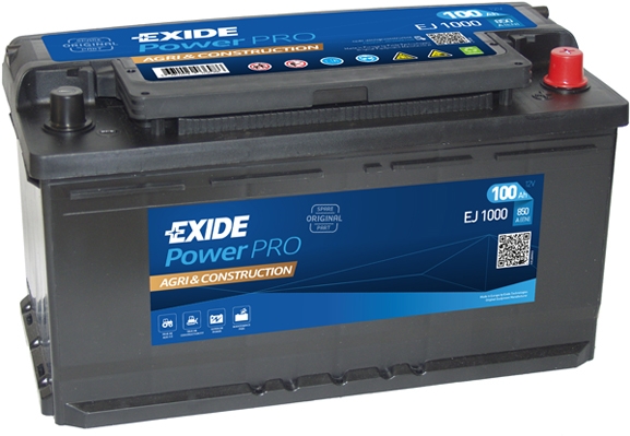 

Аккумулятор Exide 6 CT-100-R Power Pro Agri EJ1000