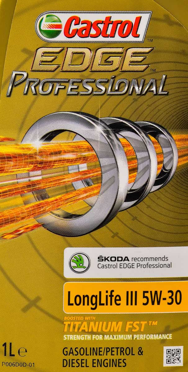 Моторна олива Castrol Professional EDGE Titanium Longlife 3 SKODA 5W-30 на Peugeot Boxer