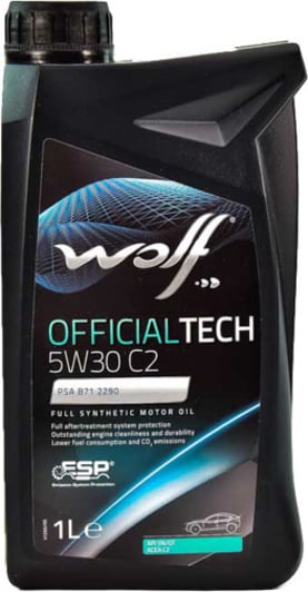 Моторна олива Wolf Officialtech C2 5W-30 1 л на Seat Leon